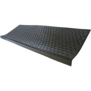 Non-Slip Rubber Tread Stair Mats 6 Count (Pack of 1),  Black, 9.75" x 29.75"